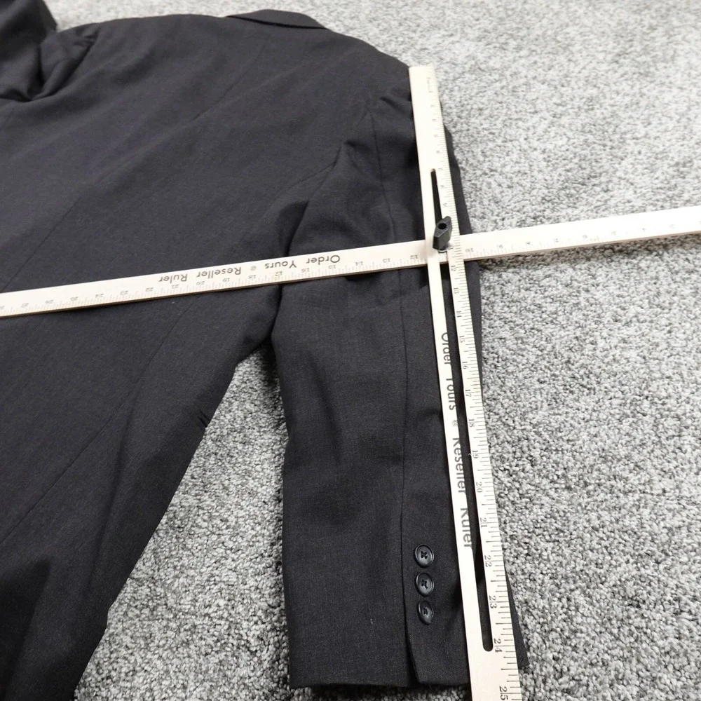 VTG Givenchy Monsieur Jacket Mens 46 Gray Wool Sport Coat Blazer Union‎ Made USA